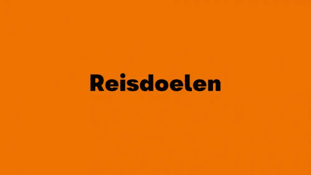 Reisdoelen