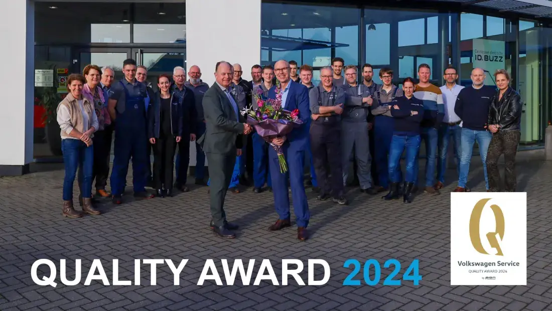 Thur winnaar Volkswagen Service Quality Award 2024